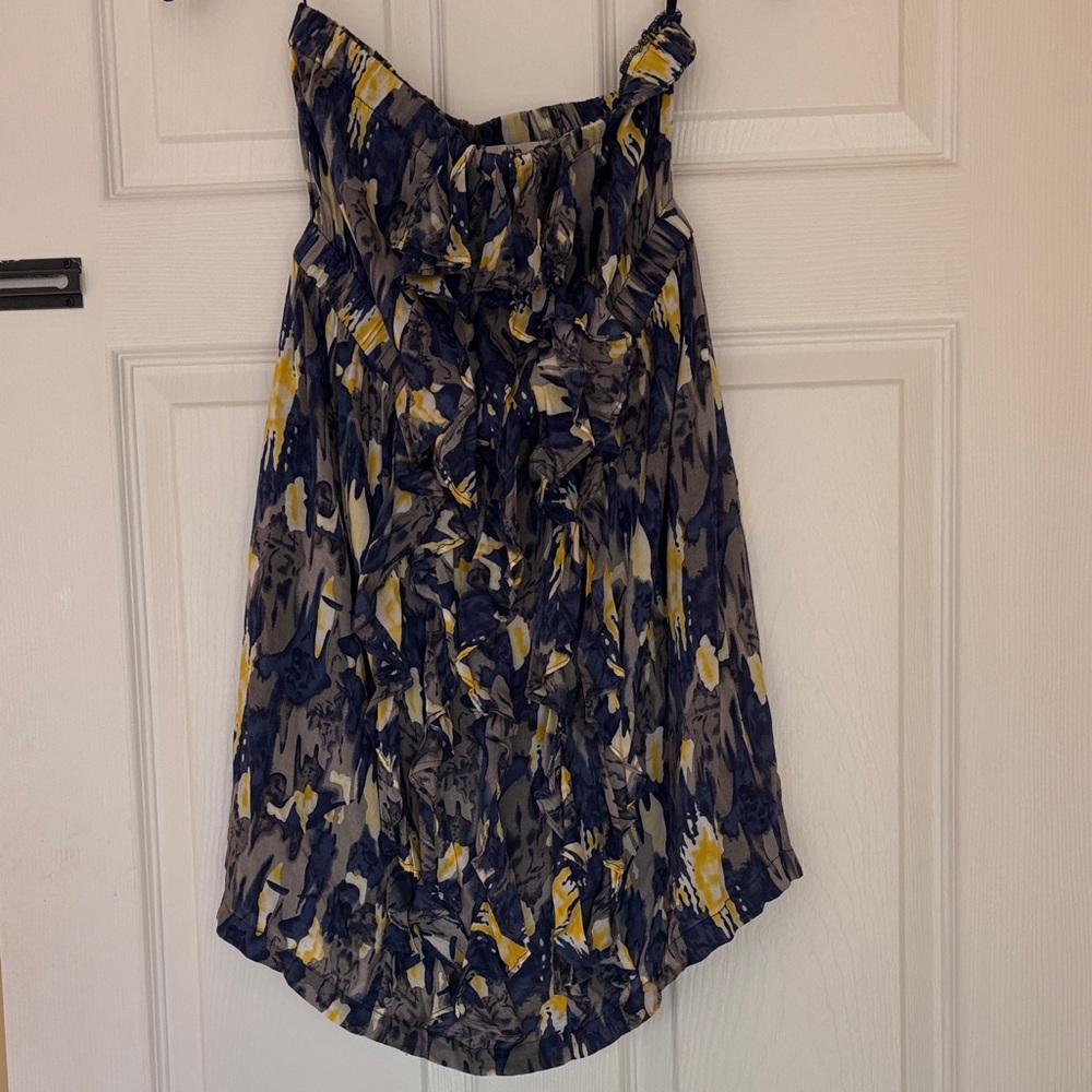 Ya Los Angeles Blue and Yellow Floral Dress